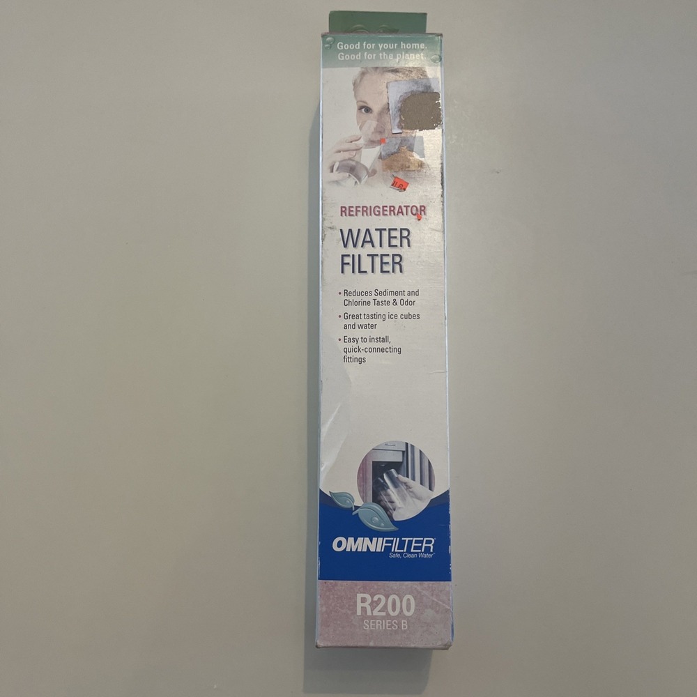 OmniFilter Series B R200 Refrigerator Icemaker Inline Carbon‎ Water Filter New